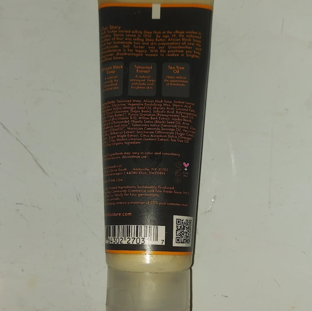 Brand new African black soap problem skin facial wash & scrub, and a Mask